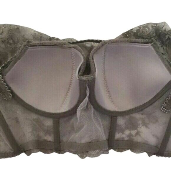 Victoria's Secret Bra Dot Lace high Neck Dream Angel 32E DD NEW - Picture 5 of 8